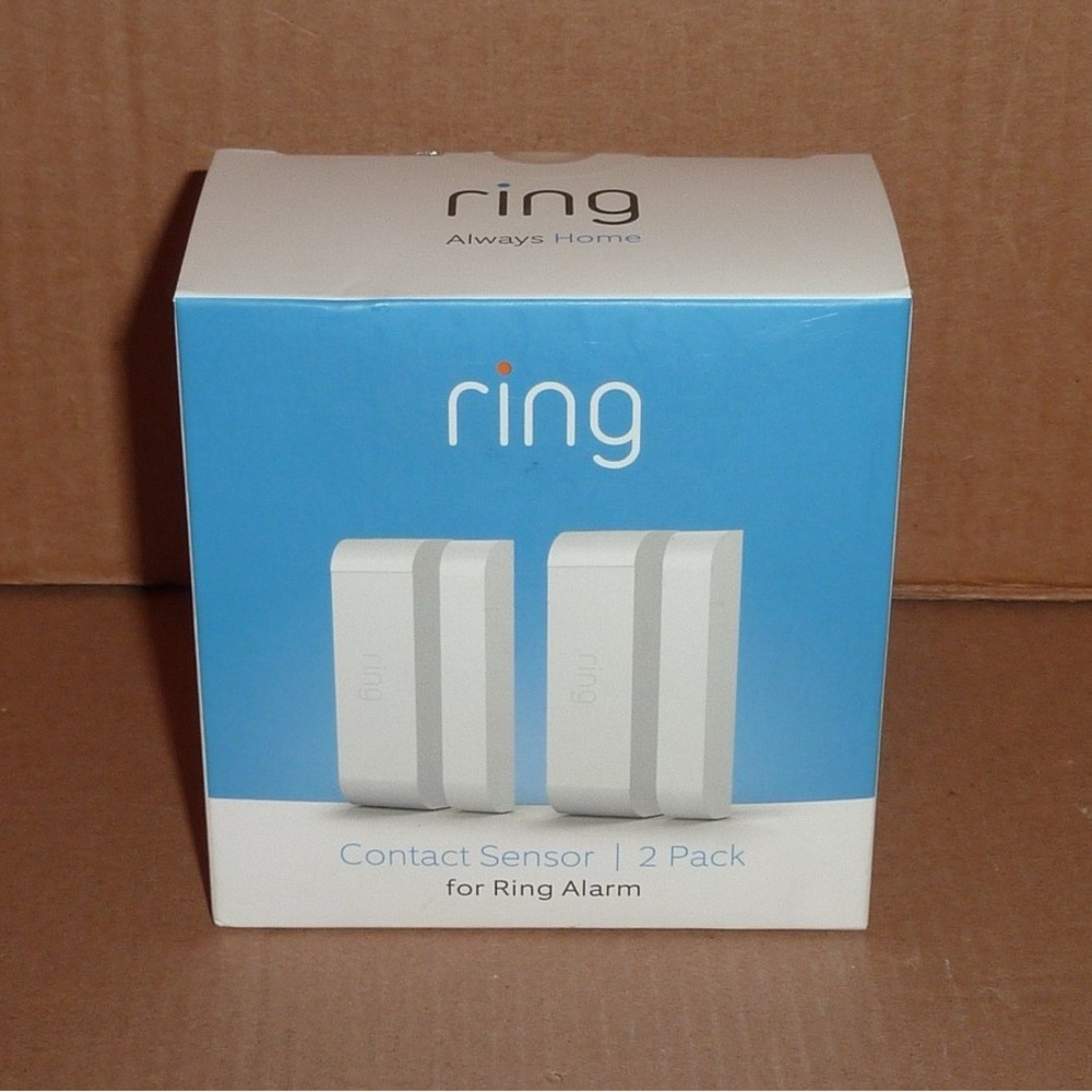 Ring Contact Sensor for Alarm System in White (2 Pack)
